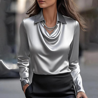 ✨【50% zľava po obmedzenú dobu】【S-3XL】【40-100 kg】Elegantná dámska košeľa s potlačou a golierom