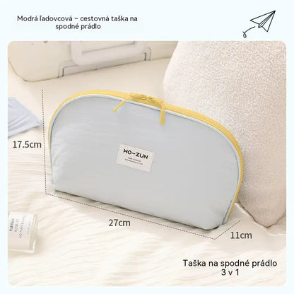 🧳💕【Kúpte 1 a dostanete 1 zadarmo】Prenosné puzdro na usporiadanie spodnej bielizne na cestovanie – Oddelené priehradky na podprsenky, nohavičky a ponožky