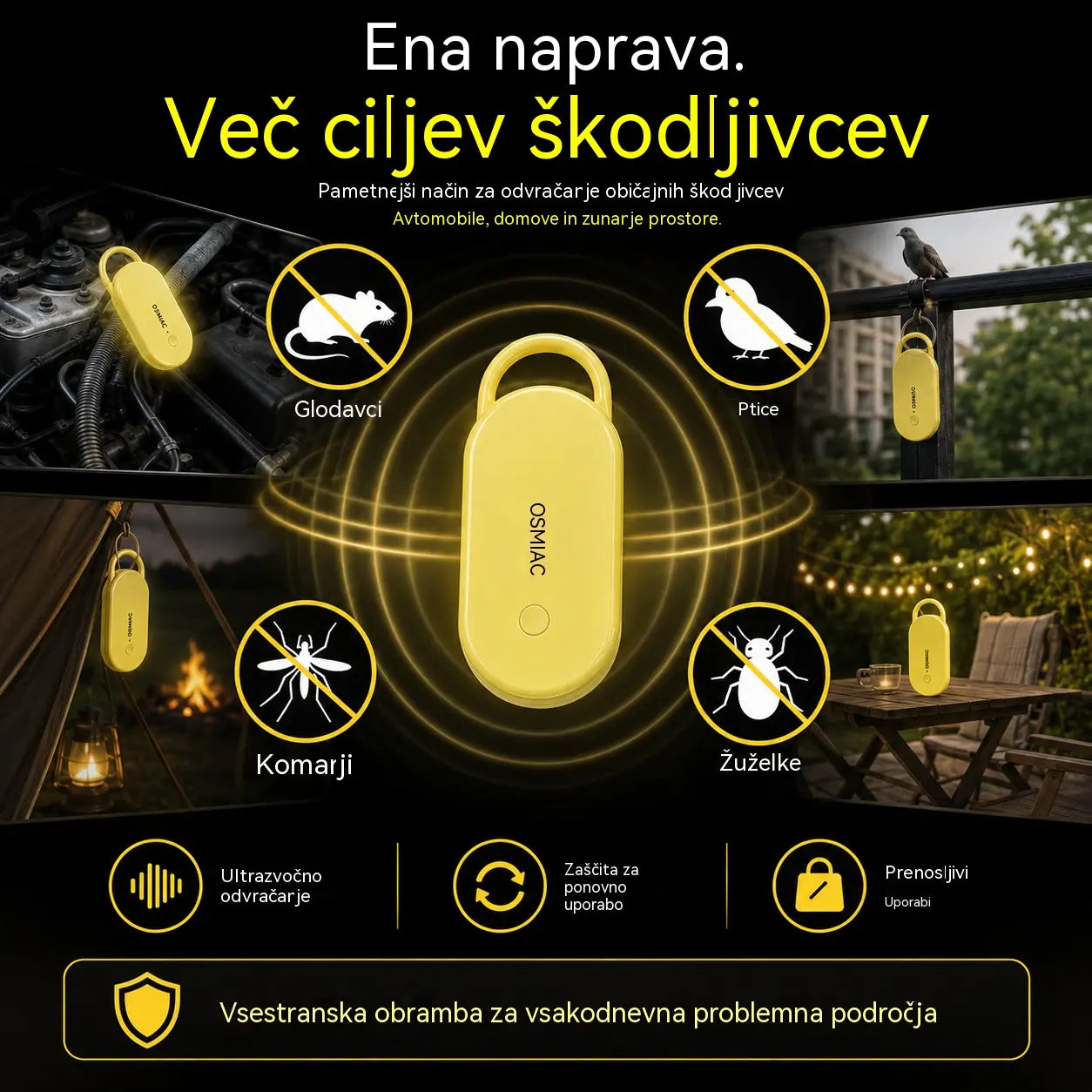 【Kupite 1, dobite 1 gratis】🛡️ Prenosni alarm za miško: Ultrazvočni alarm 🐭