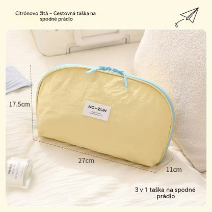 🧳💕【Kúpte 1 a dostanete 1 zadarmo】Prenosné puzdro na usporiadanie spodnej bielizne na cestovanie – Oddelené priehradky na podprsenky, nohavičky a ponožky