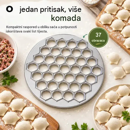 🥟 Pripremite pieroge ili pelmene za nekoliko sekundi! Kalup od 37 dijelova · Jedan pritisak proizvodi 37 identičnih dijelova · Učinkovito, brzo i jednostavno za čišćenje!