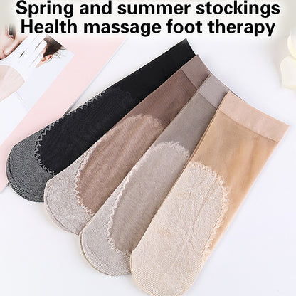 🔥🧦20 párov za 20€🔥Krátke ponožky s bavlnenou podrážkou s volánikmi, protišmykový štýl