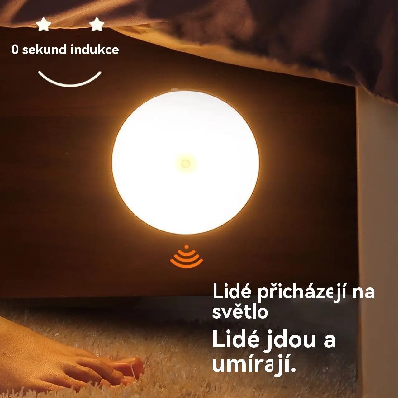 🏡💡【Kupte 2 a dostanete 2 zdarma】Inteligentní LED lampa s indukcí lidského těla, pohodlné a praktické nabíjení