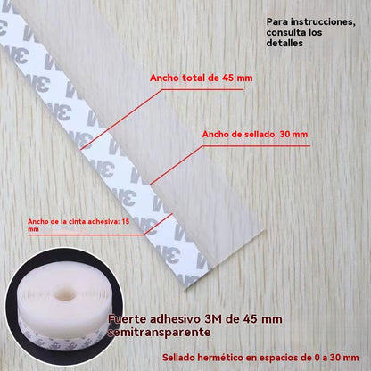 🚪 【5M】PVC tesniaca lišta na spodnú časť dverí – ochrana proti prachu a prievanu