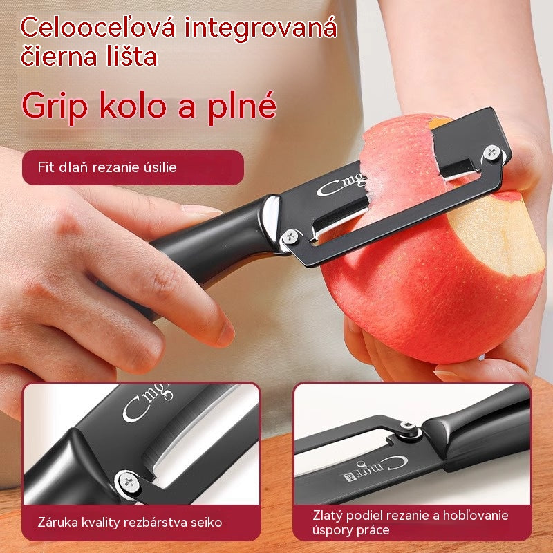 🍅✨【Kúpte 1 a dostanete 1 zadarmo】Multifunkčný nôž na šúpanie, ktorý sa skvele hodí na krájanie na plátky, rezance aj kocky!