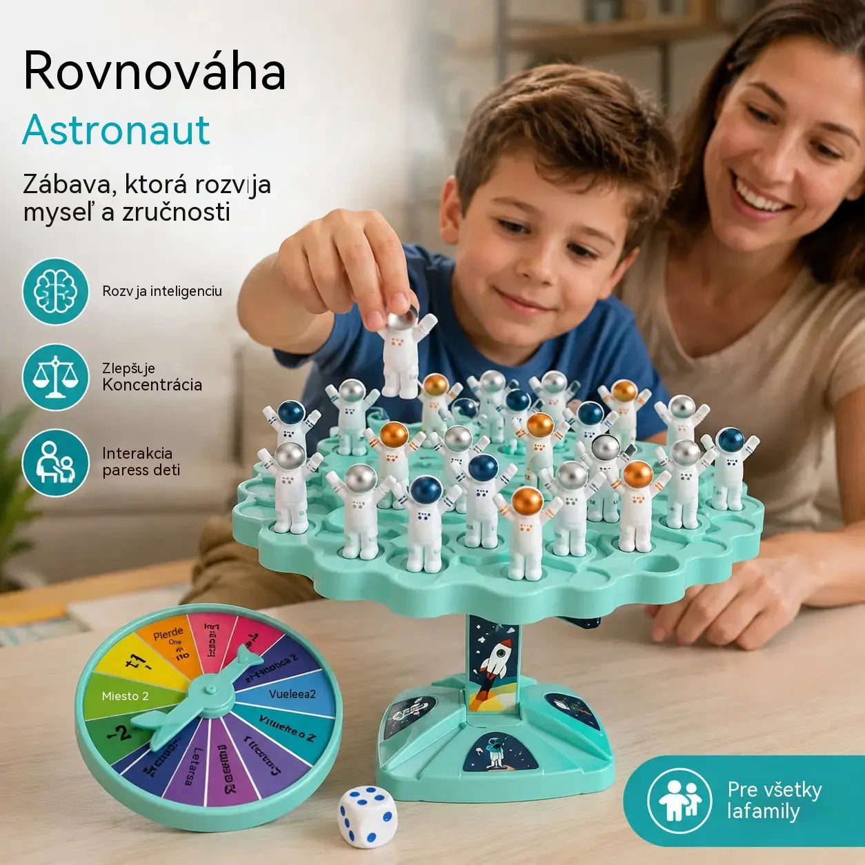 ✨🎁 Interaktívna vzdelávacia hračka Astronaut Balance pre rodičov a deti