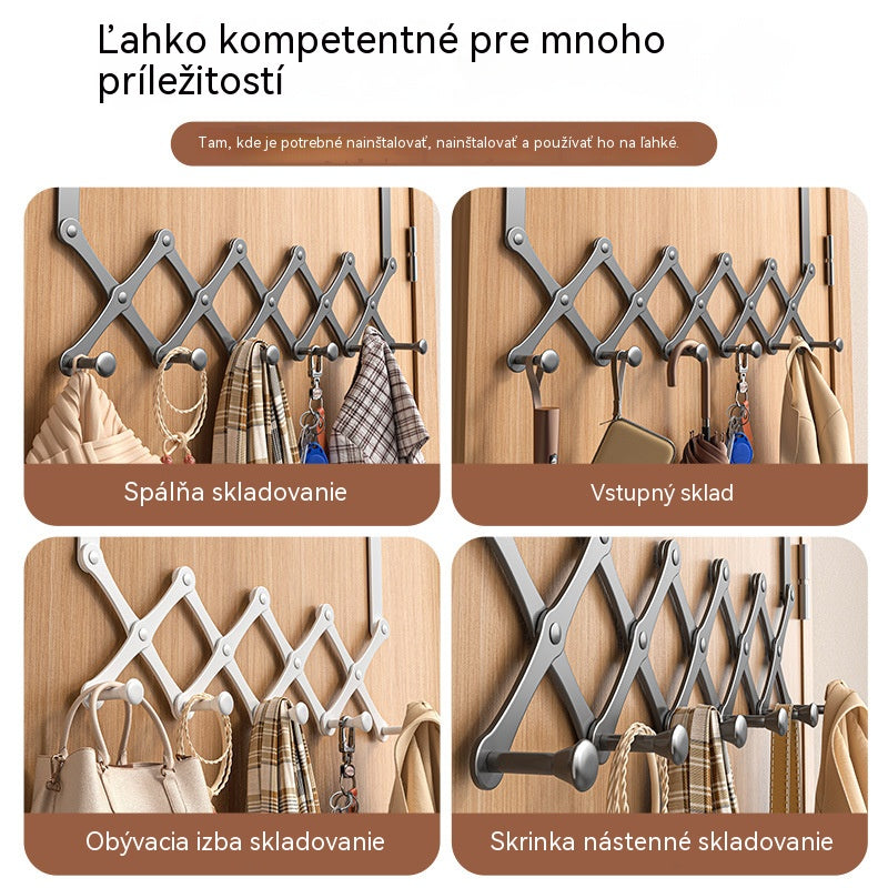 🏠🌟【Nerezová oceľ + 6-násobné skladanie】Nastaviteľný háčik na dvere