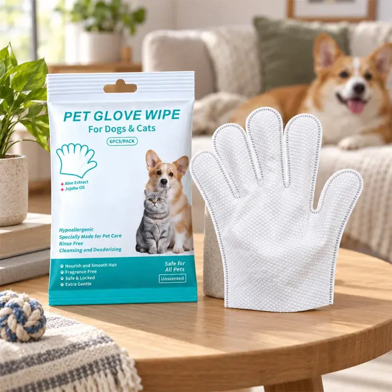 【Kúpte 1 a získajte 2 zadarmo】🐕🐱Rukavice na starostlivosť o srsť domácich miláčikov bez nutnosti oplachovania (18 kusov)
