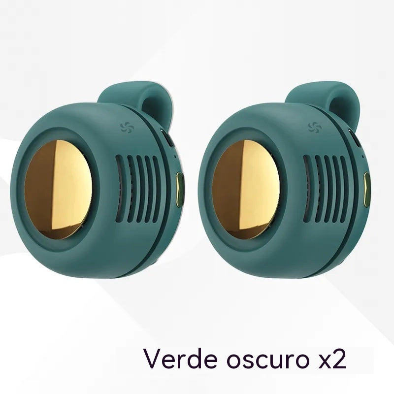 【2 kusy】 Prenosný mini ventilátor s klipom na oblečenie, nastaviteľná rotácia o 360°, ultratiché chladenie, prirodzené a zdravé prúdenie vzduchu, nabíjateľný cez USB