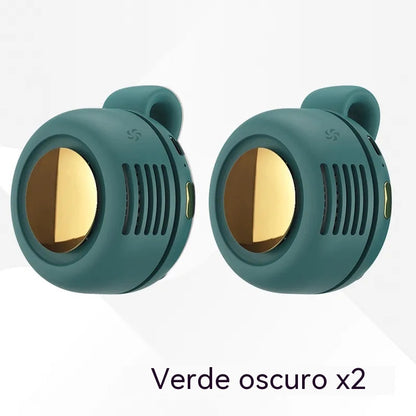 【2 kusy】 Prenosný mini ventilátor s klipom na oblečenie, nastaviteľná rotácia o 360°, ultratiché chladenie, prirodzené a zdravé prúdenie vzduchu, nabíjateľný cez USB