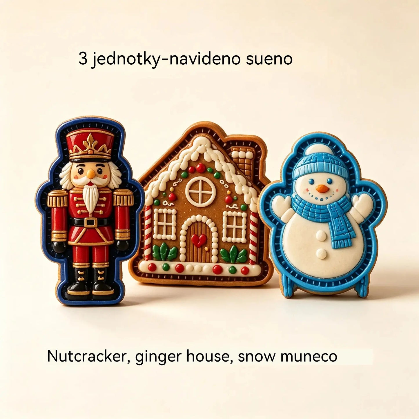 ⌛【3-dielna sada】21 €🥧🎄Sbírka mini forem na vánoční dorty s 9 vzory | 🫎Opakovaně použitelné reliéfní formy na tvarování detailních vánočních dortů ve tvaru Santa Clause, sněhuláka, soba a vánočního stromečku⛄