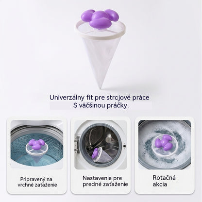 🌀6 kusov 22 €✨ Plávajúci filter do práčky – Zachytáva vlákna, vlasy a zvieracie chlpy pri každom praní 🧺