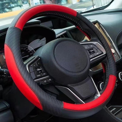 🔥Poťah na volant z pravej kože - univerzálny poťah na volant do auta, protišmykový, odolný