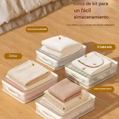 【8 piezas】👍Bolsas de almacenamiento de malla para uso doméstico, que previenen la formación de moho y polvo.