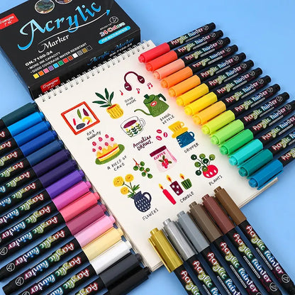 💟【24 farieb】Akrylové farby💫 Akrylové farby na maľovanie na kameň, kameň, keramiku, sklo, drevo, plátno, na výrobu DIY kariet.