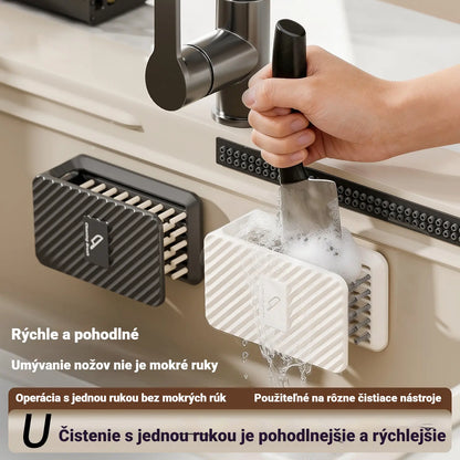 💥✨【Kúpte 1, dostanete 1 zadarmo】Obojstranná čistiaca kefa s lepiacou páskou a sponou