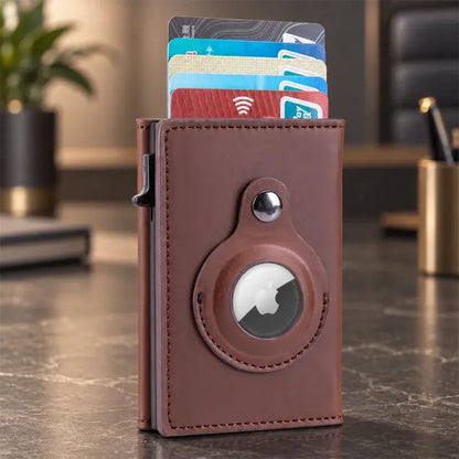 💰Peňaženka na karty s funkciami proti krádeži a demagnetizácii; zahŕňa RFID ochranu a možnosť sledovania pomocou AirTagu.