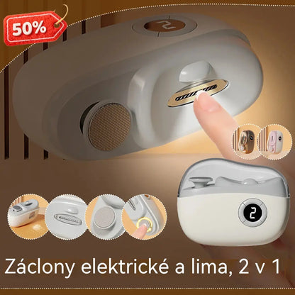 ✂️💅🔥 Multifunkčný elektrický pilník na nechty, elektrický klieštik na nechty s ochranou proti privretiu