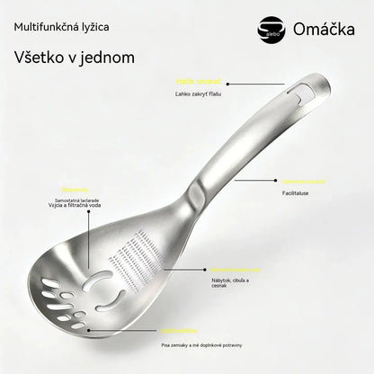 🔥50% zľava🔥🥄Multifunkčná lyžica a sitko z nehrdzavejúcej ocele 304