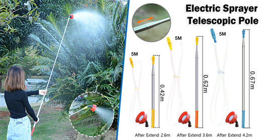 Teleskopický elektrický tyčový postrekovač