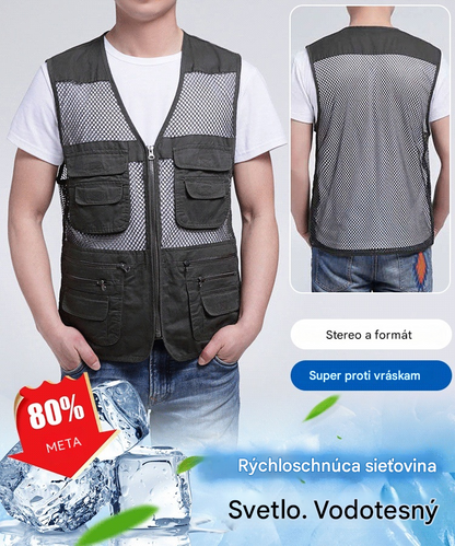 Jednoduchá a praktická vesta s viacerými vreckami 🔥【XL-4XL】