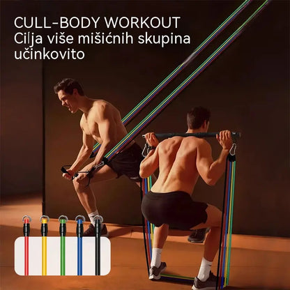 💪Set od 13 traka otpora s ručkama za kućnu teretanu