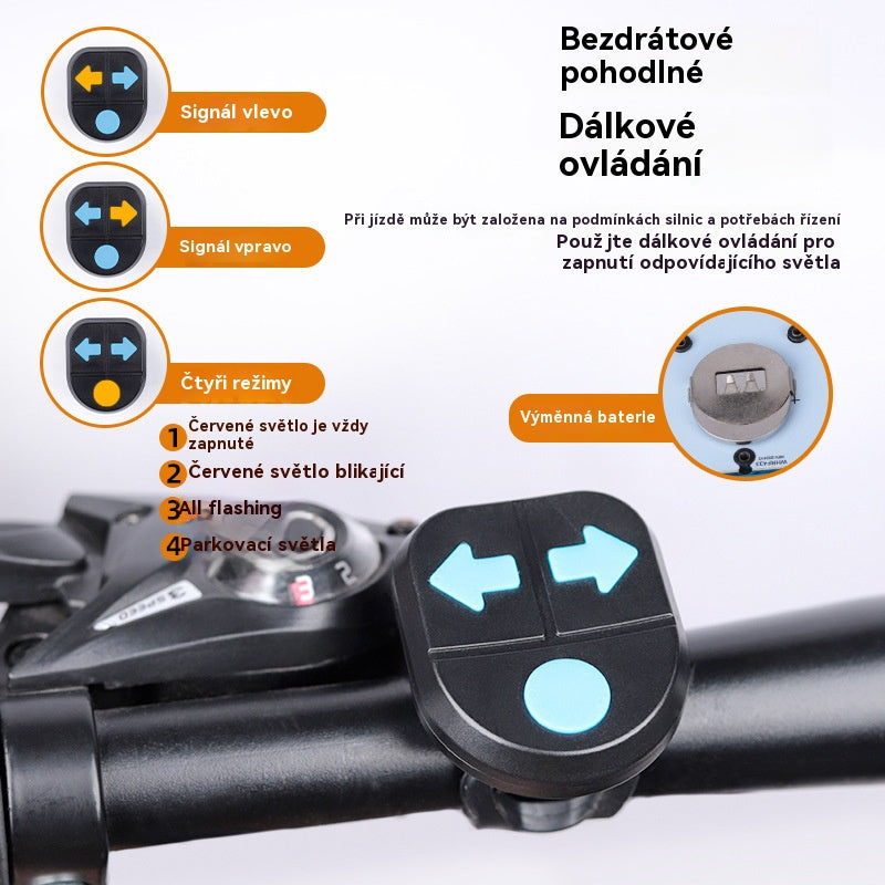 😀✨Nová multifunkčná bezdrôtová klaksónka s diaľkovým ovládaním smerových svetiel