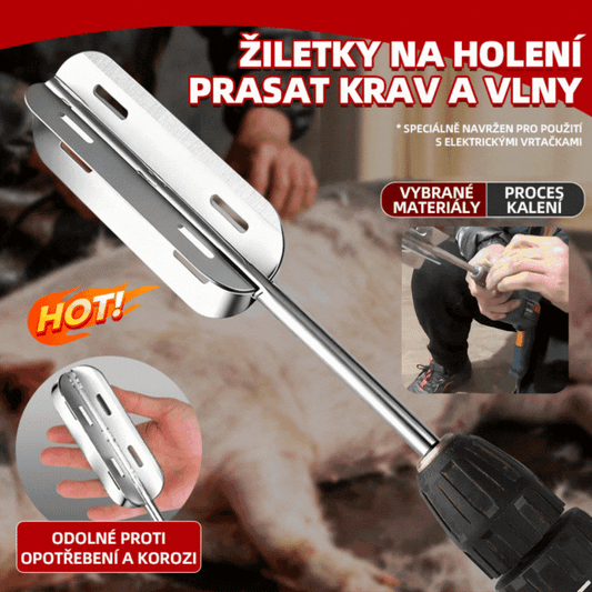 🐷🪒👨‍🌾【Kúpte 1 a získajte 1 zadarmo】🔥Odchlpovací stroj určený pre porážky, elektrická škrabka na prasacie chlpy, výkonný nástroj na odstraňovanie chlpov z ošípaných.