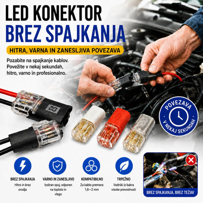 🥳 50 % popust! ⏰ 【1000 kosov na zalogi】Žični konektor brez luščenja, z zaklepno zaponko, varnim zapiranjem in protizdrsnim premazom ⚡️