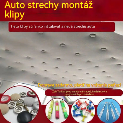 🔥【60 kusov】🚗Svorky na demontáž strešnej plátny auta vrátane montážneho náradia uľahčujú demontáž a montáž.