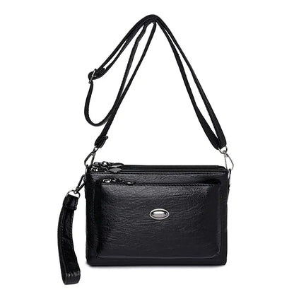 👜✨Módna dámska kabelka z mäkkého koženého materiálu s viacerými priehradkami