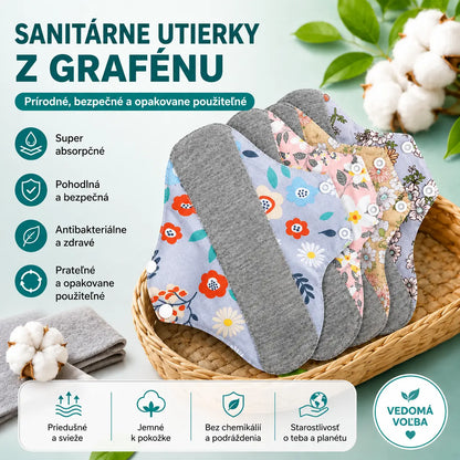 ✨ Umývateľné bavlnené podložky s grafitovou vrstvou — pohodlná a ekologická ochrana pre každodenné použitie.