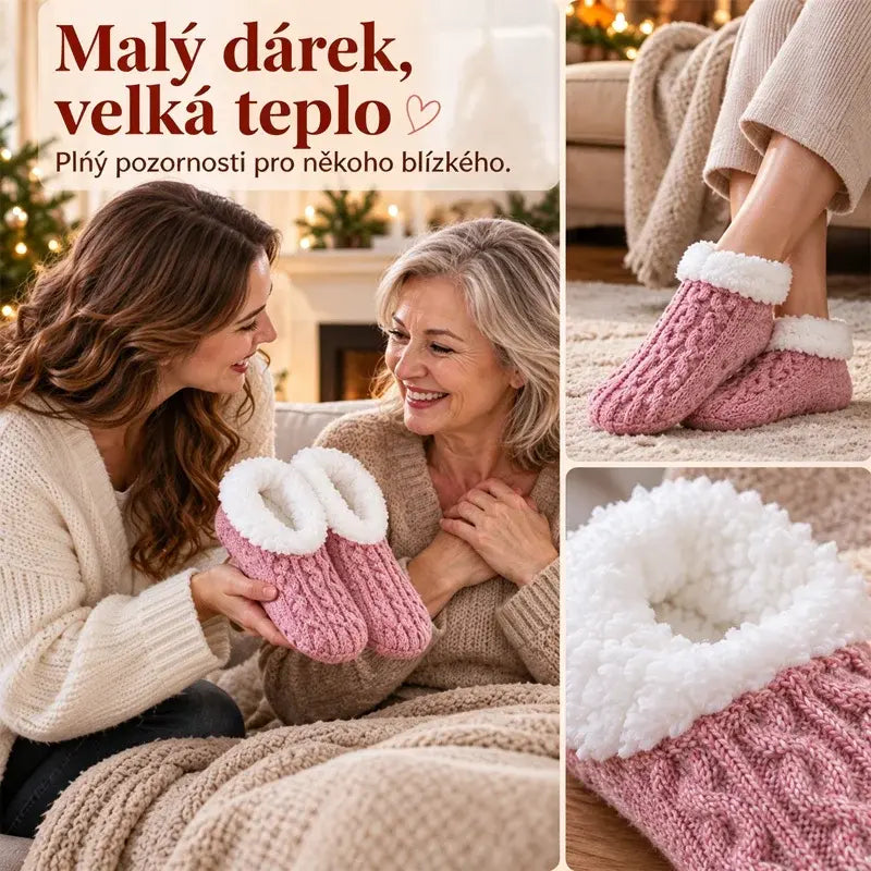 🔥🧦Silikónové protišmykové skrútené podlahové ponožky