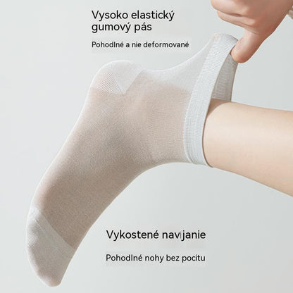 【7 párov】🧦Dámske krátke ponožky, sieťované, priedušné, bavlnené ponožky odolné voči zápachu