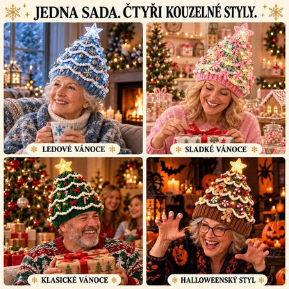 🎄Sada na háčkovanie vianočných čiapok svojpomocne