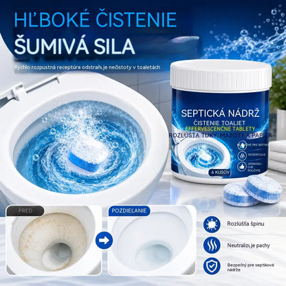 🚽【Kúp 1, získaj 1 zadarmo】✨Šumivé tablety na čistenie toalety bezpečné pre septiky