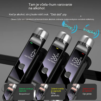 🚗🍷 Alkoholtester + Dočasná parkovacia evidenčná značka + Otvárač okien. Tri v jednom dychtester.