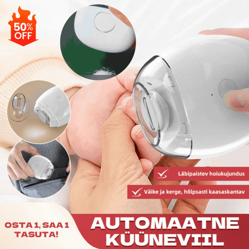 💅 ✨ Automatický pilník na nechty 1, bezpečná a šetrná starostlivosť o nechty 👶🔧