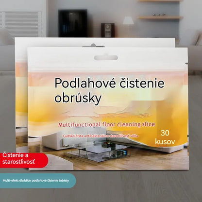 🧹✨90 viacúčelových antibakteriálnych a dezodoračných čistiacich utierok | Vhodné na masívne drevené podlahy, drevené podlahy z technického dreva, dlaždice a steny obytných prívesov