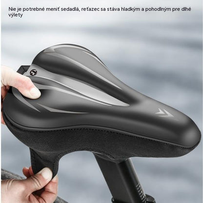 🚲Prevleka za sedež gorskega kolesa, izdelana iz debelega, vodoodpornega, ultra mehkega silikonskega usnja.