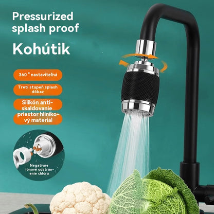 🔥💦【Kúpte jeden a druhý dostanete zadarmo】Univerzálny kuchynský kohútik s filtrom | Odolný voči striekajúcej vode a zvyšuje tlak
