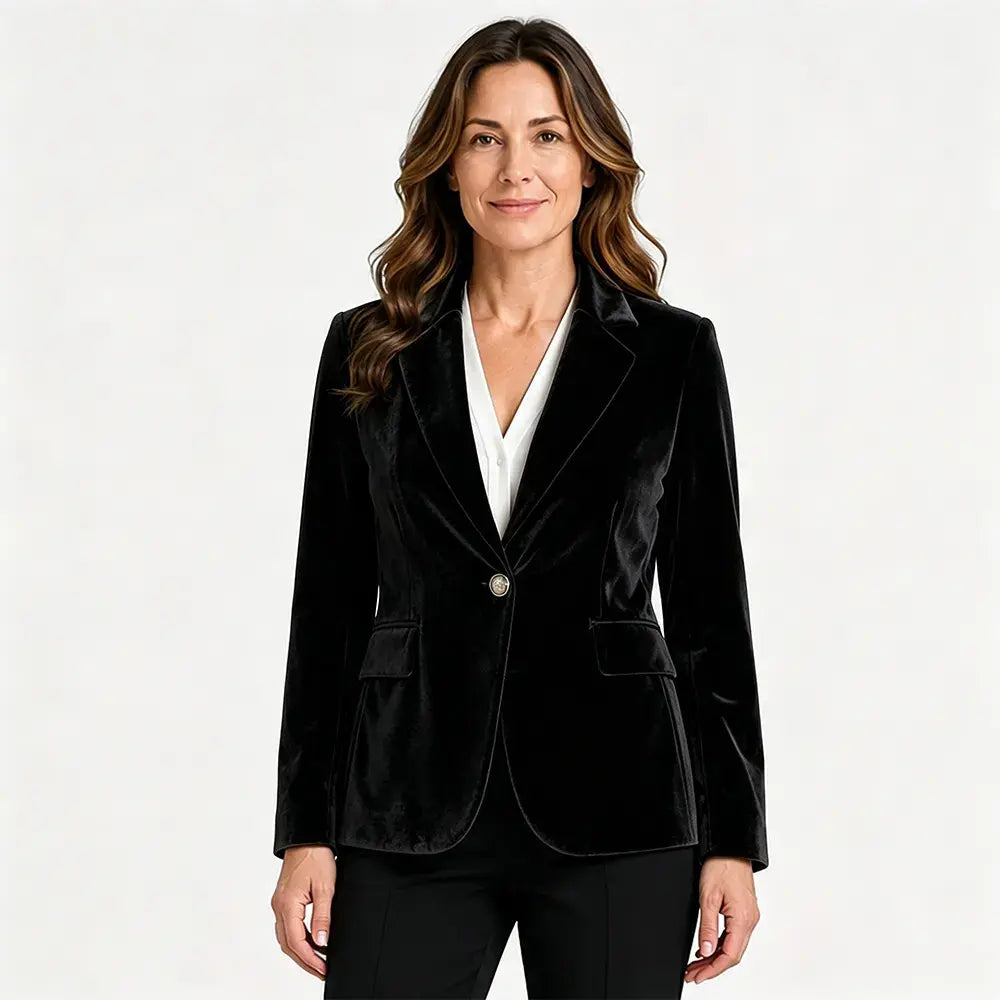💖【S-3XL】Elegantné a úzke zamatové sako