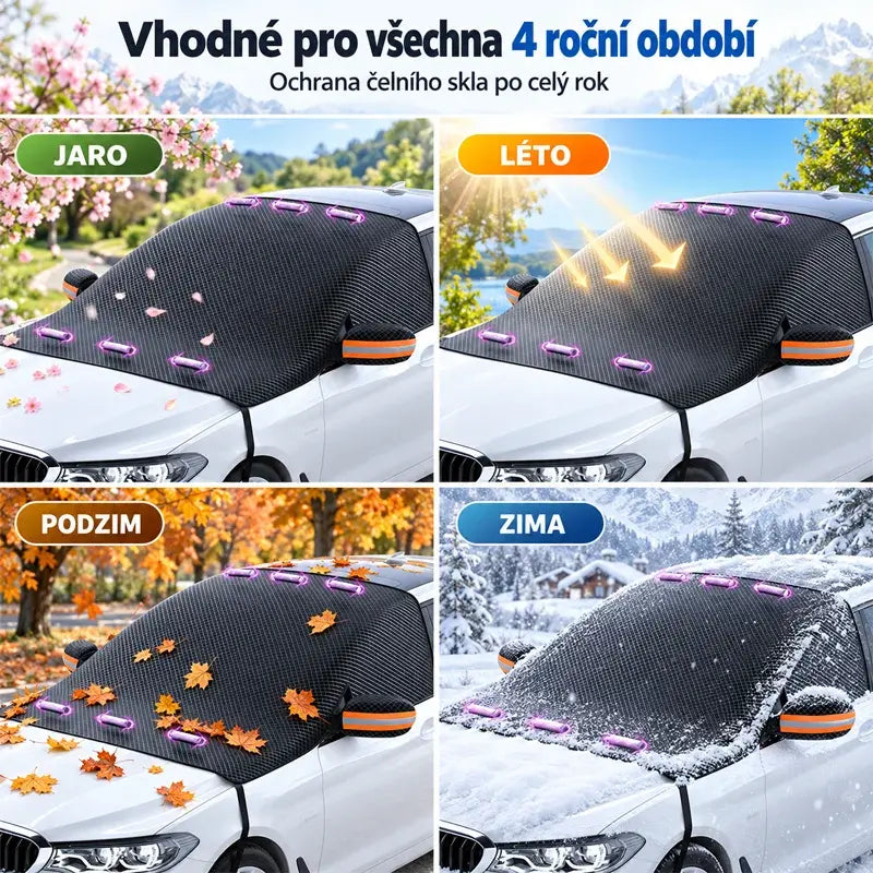 🚗❄Magnetická krycia plachta na čelné sklo auta – zosilnená hliníková fólia proti námraze