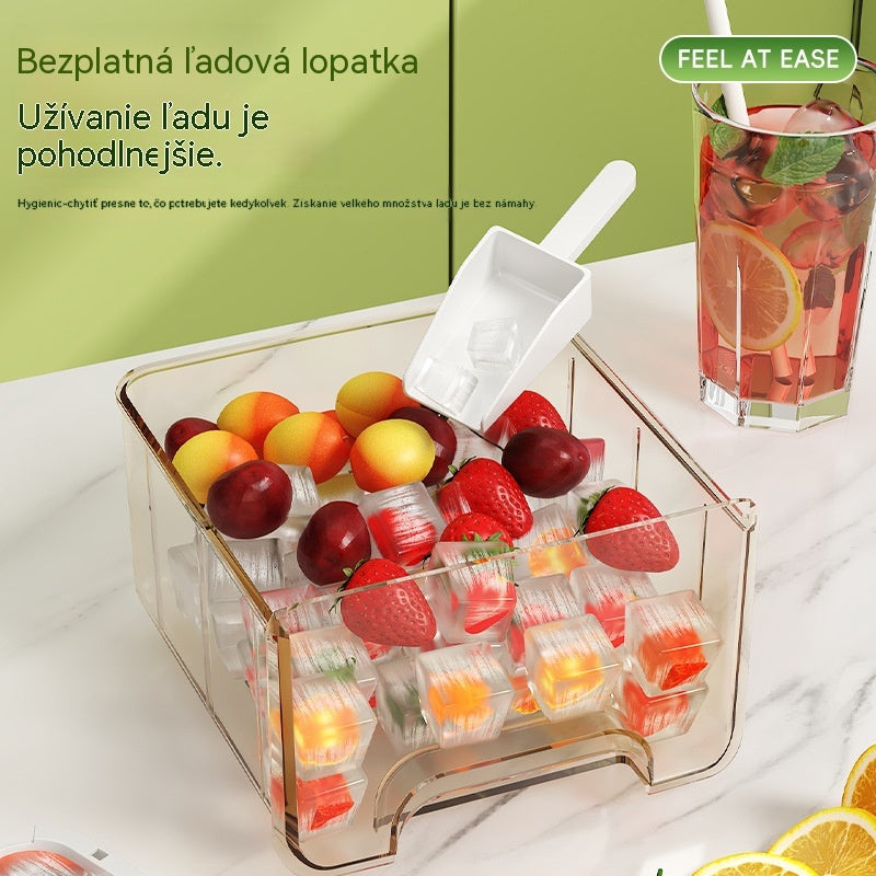 💥Špeciálna cena🏖️2026 Nová „lisovacia“ forma na ľad -- ⚡🧊Vyrobí 50 kociek ľadu za jednu sekundu!