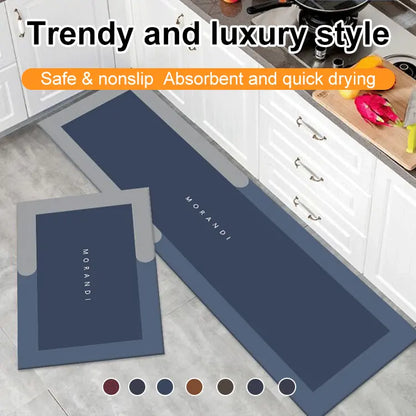 🏠💧【1 sada 2 kusů | 40*60+40*120 cm】💥💥Protiskluzová savá podložka do kuchyně/koupelny