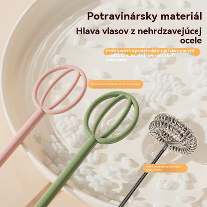🥚 Bezdrôtový mini ručný mixér – vyšľahá vajcia a napení mlieko za pár sekúnd