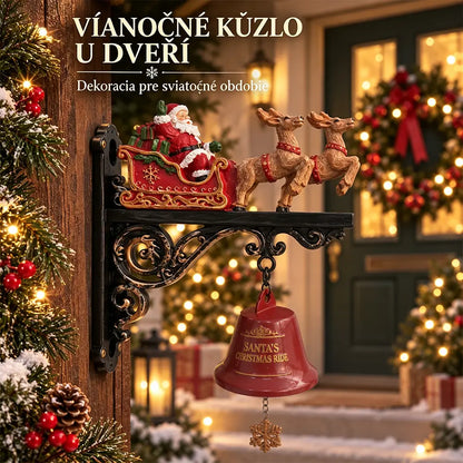 🎅🎁🎄Závesná ozdoba na zvonček zo živice Santa Claus