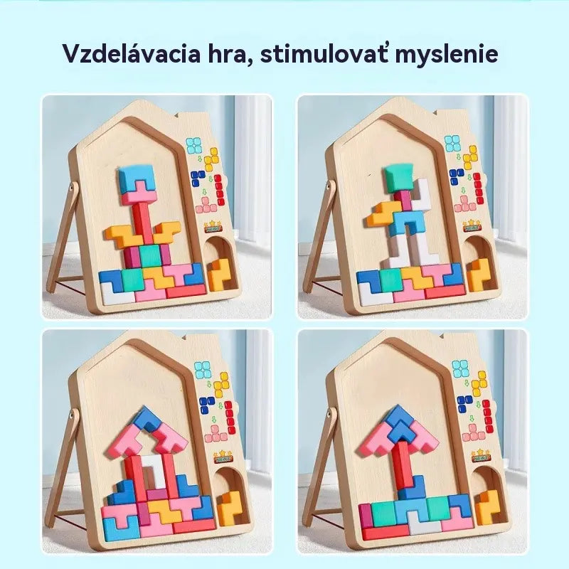 🔥🌈Tetris detská vzdelávacia skladačka a stavebná hračka