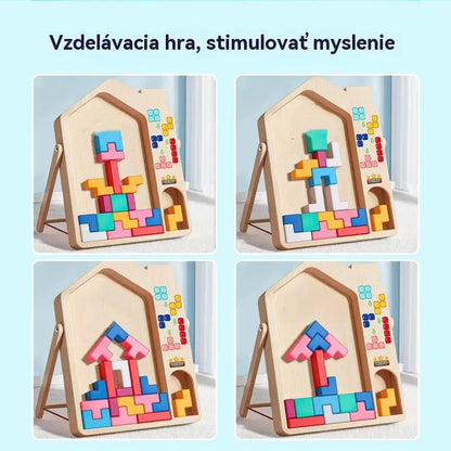 🔥🌈Tetris detská vzdelávacia skladačka a stavebná hračka