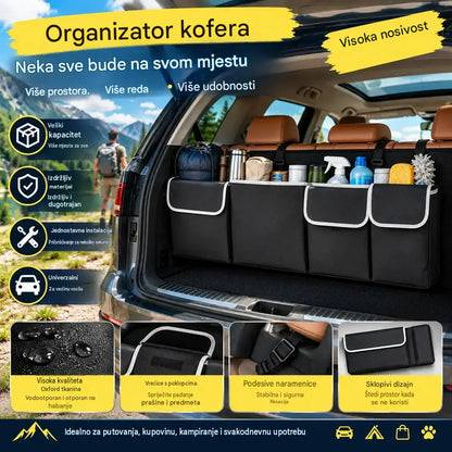 ⏳Vremenski ograničena ponuda⏰ Viseća torba za prtljažnik automobila - veliki kapacitet, ušteda prostora i izdržljiva Oxford tkanina🚗